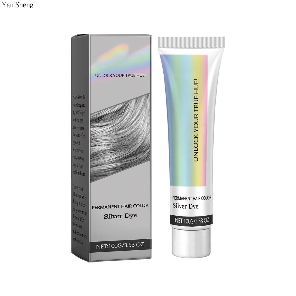 Gray Hair Cream Lock Color Lasting Hair Nourishing Plant Extract Hair Care Color Hairdressing Agent