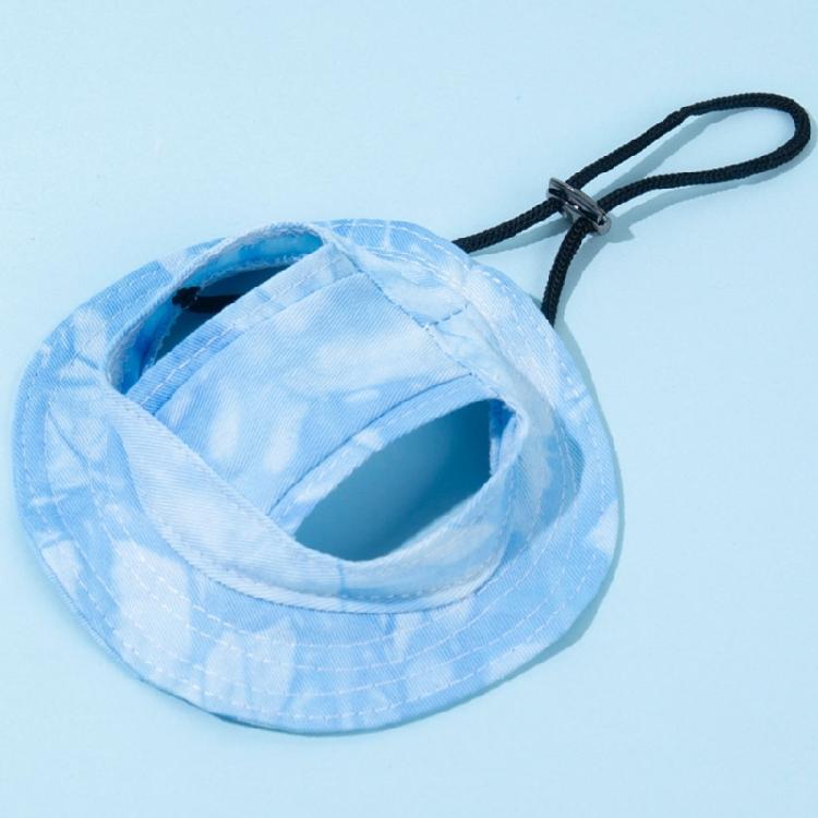 Pet Sun Protective Hat Wide Brimmed Design For Dog Cats Rabbits Lightweight Summer Accessory