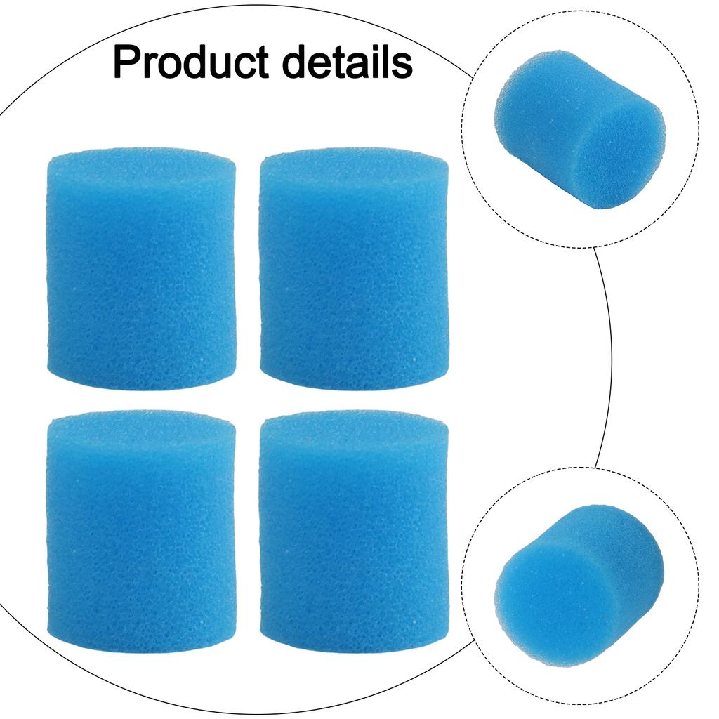 For ECOVACS For DEEBO Compatible Clean Water Tank Sponge Filters Set of 4