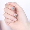 New Arrival Blue Cz Zircon Crystal Earrings 925 Sterling Silver Small Cute Earrings for Women Wedding Jewelry Gifts Pendientes