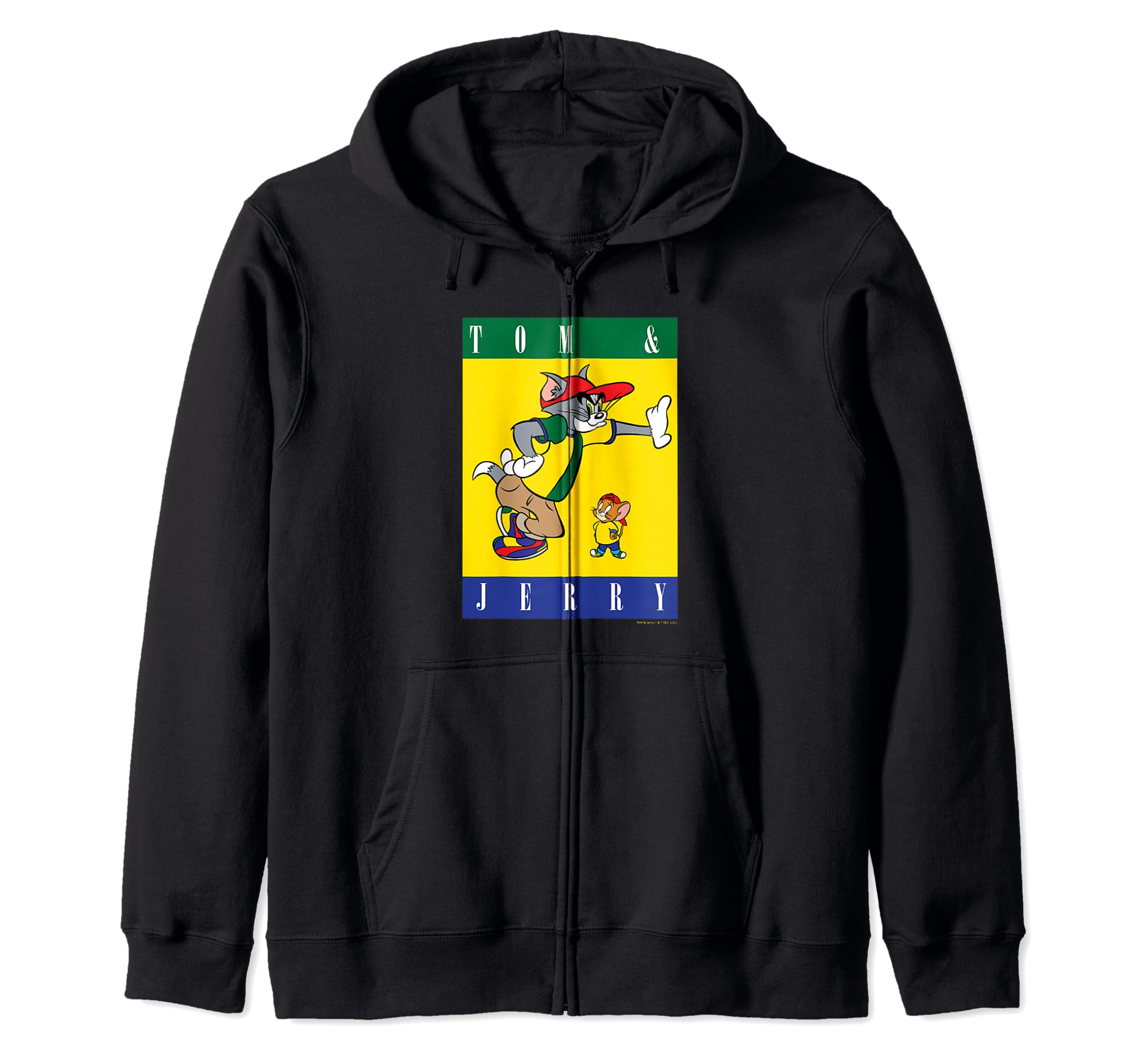 

Tom and Jerry zip hoodie with hat чёрный