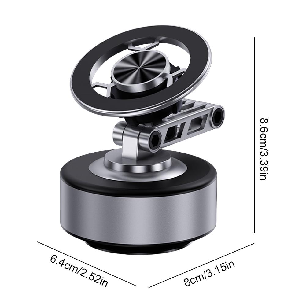 Magnetic Vacuum Adsorption Car Phone Mount 360° Rotatable Vacuum Suction Cup Car Phone Stand for Desktop Live Streaming