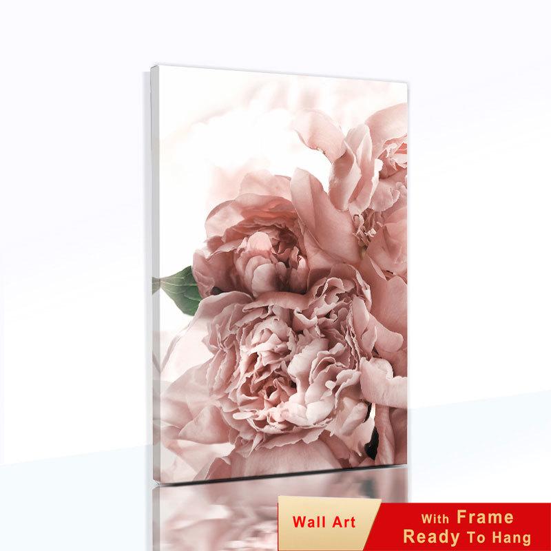 Flower Sheets for Paintings On The Wall Canvas Painting Decorative Pictures for Living Room with Frame Modern Decoration Table