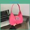 Stylish Spring Womens Dumpling Shaped Handbag Soft Pu Material Available In Multiple Colors