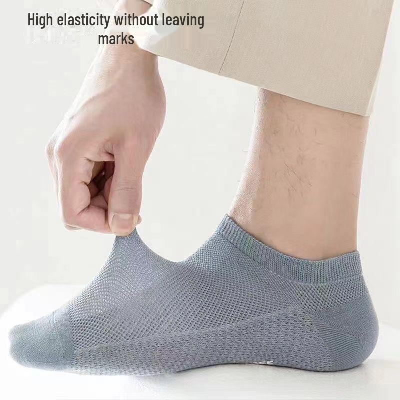 Men's Summer Breathable Mesh Anti-Sweat Deodorant Socks