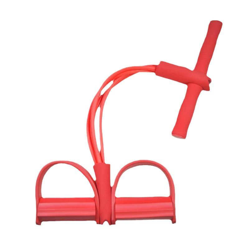 Foot Pedal Sit-Up Assist: Strong Four & Six-Tube Resistance Bands