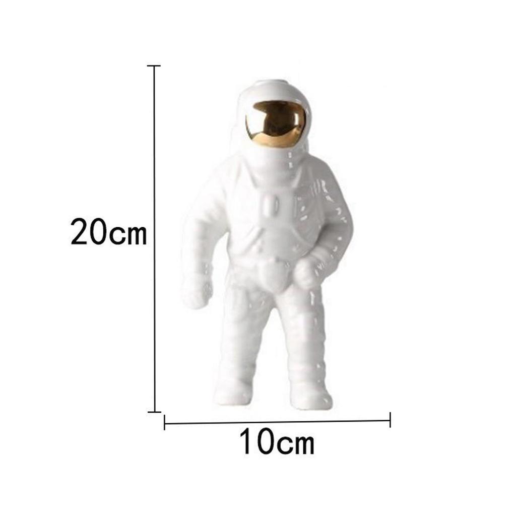 Ceramic Astronaut Statues Sculpture Figurine Ornament Desktop Table Decors