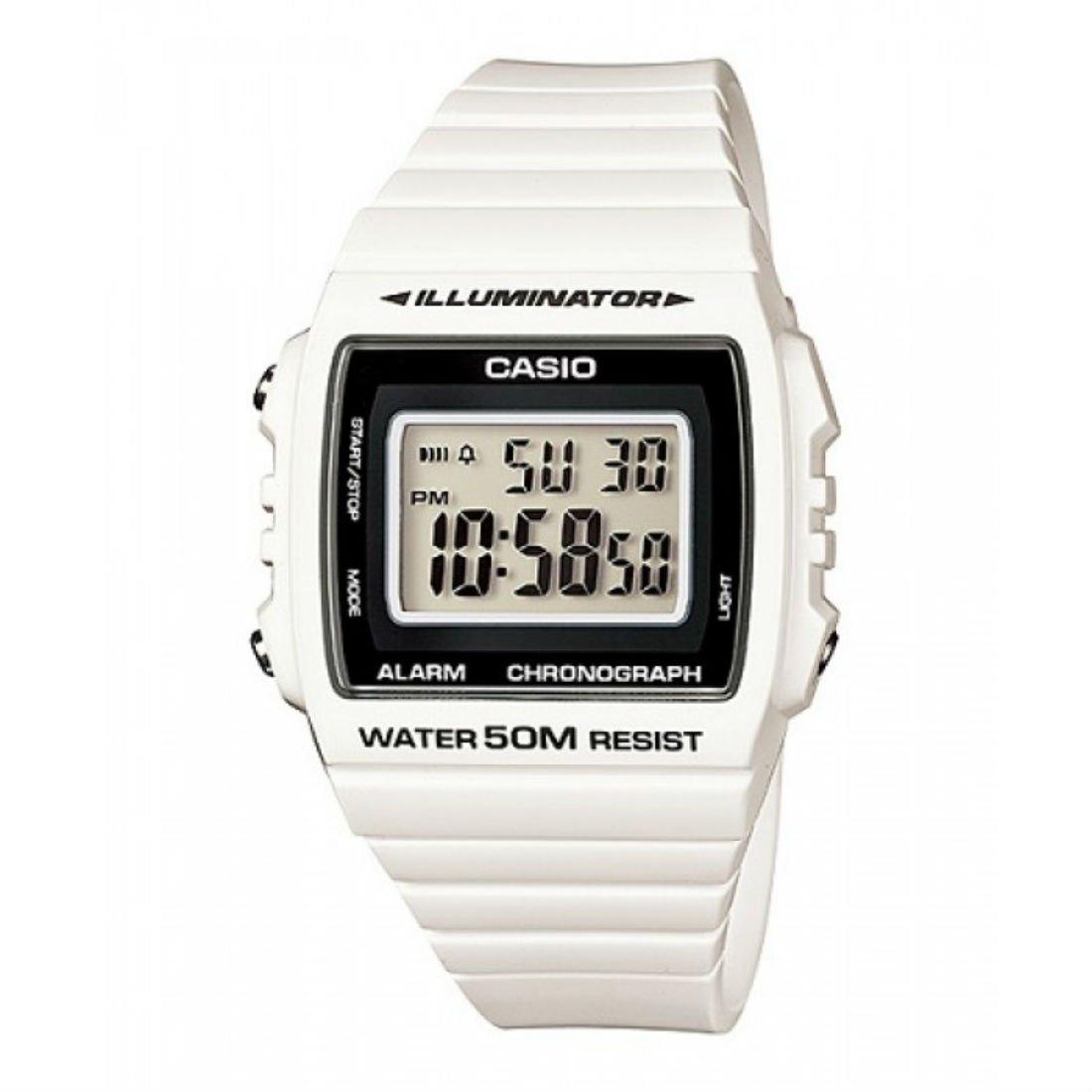 Casio Casio Collection Standard Белые наручные часы, (Старая модель), W-215H-7AJF,
