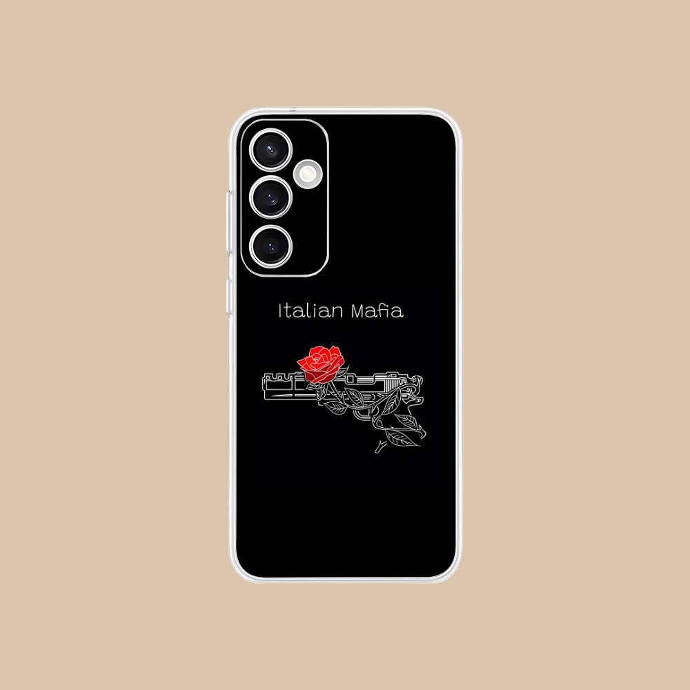 

Italian Mafia Phone Case for Samsung Galaxy S25 S24 S23 S22 S21Plus FE Ultra Soft TPU Clear Shockproof Cover Galaxy S22 Ultra 5G