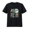 Raccoon T Shirt 3 Racoons Howling At Moon Funny Weird Cursed Vintage Washed Slightly Comfortable Stretched