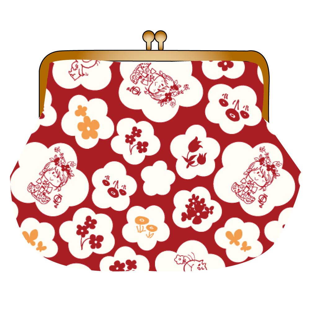 Адо Мидзумори Серия японских узоров Кошелек-клатч Красный