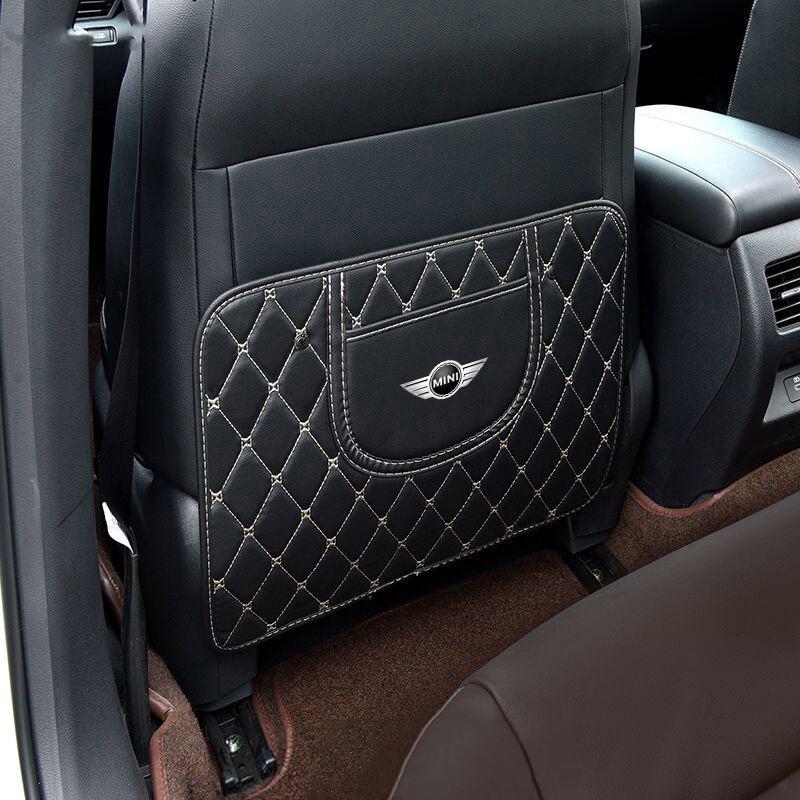 

Car Seat Back Anti Pad Dirty Leather Storage Protect Cover For Mini Cooper JCW Works Hatch F54 F55 F56 F60 R50 R52 stickers