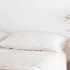 100% Linen Pillowcases, No Insert, Washed Flax Pillow Cases with Envelope Closure, Luxurious Breathable Comfy Pillow Shams