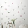 6Pcs Colorful Polka Dots Wall Stickers, Self-Adhesive Vinyl Decals, Removable Peel And Stick Wall Decals for Bedroom Living Room Kids Room