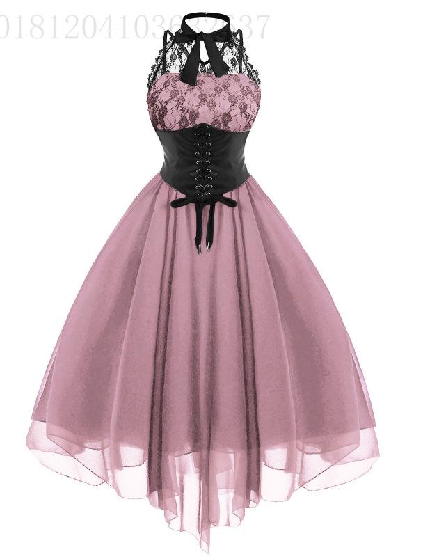 2018 European & American Chiffon Lace Dress - Sexy, Popular Style