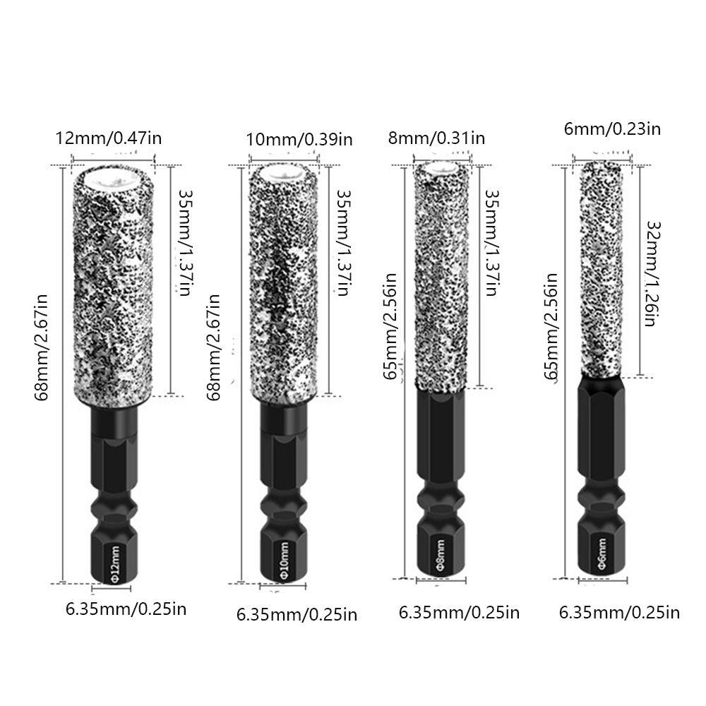 1pc /3pcs Marble Tile Hole Opener Dry-drilling Tile Drill Bit Drill Bit Grinding  Drill Bit Tool