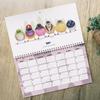 Cute Little Birdies Wall Calendar 2026 Illustrated Monthly Art Calendar Home Office Decor with Large Grids