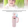 Isolierte Wasserflasche Walbrunnen Auslaufsicher Edelstahl 710ML Wasserflasche Silikonstrohhalm mit Griff für die Schule