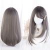 Gothic Long Gray Mori Princess Small Everyday Wig Lolita, Harajuku, Gal-style Wig, Heat-Resistant, Lolita, Hair, Girl, Dreamy, Cute, Style, Face,