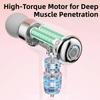 Compact Size Mini Electric Fascia Massager 9 Replaceable Head Fascia Machine Massager  Post-Workout