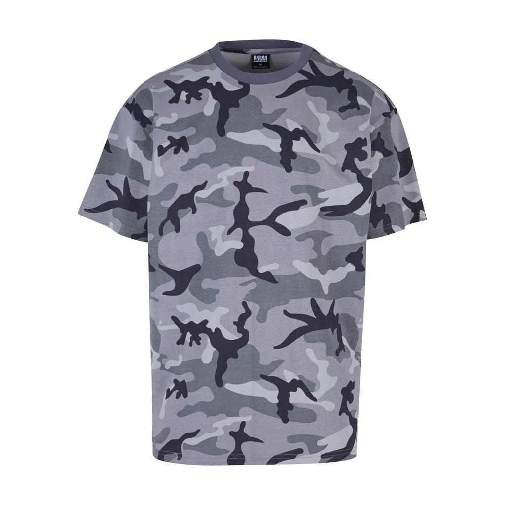 Urban Classics Mens Camo Heavyweight Oversized T-Shirt