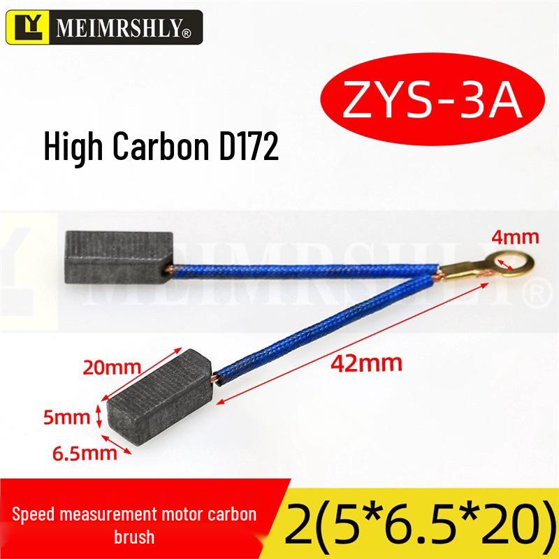 Motor Tachometer Carbon Brush with Spring - Sizes Available: 4x4, 4x5, 4x6, 4x7, 4x8, 4x10, 4x12.