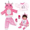 22-Inch Reborn Doll Clothes - Animal Cartoon Series Baby Soft Glue Outfit (55CM)