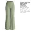 Women Pants Elastic High Waist Wide Leg Casual Trousers Solid Color Lounge Trousers Work Travel Daily Wear