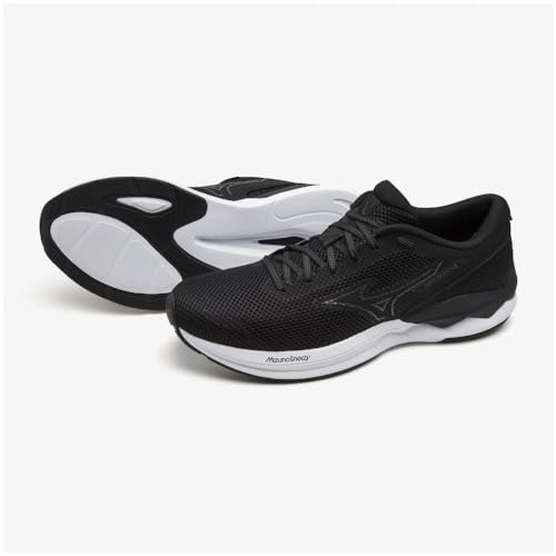 Mizuno Wave Revolt 3 Running Shoes, Black/Dark Gray/White, Size 26.0 Cm, 2E