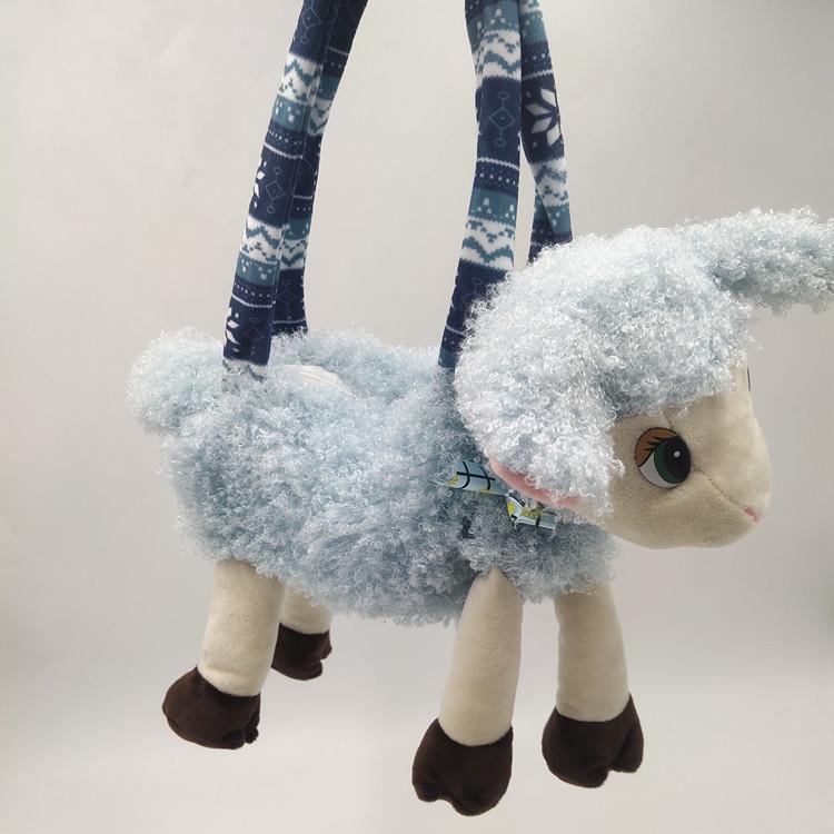 

Ins Girl Heart Милая овечка Сумочка для хранения для девочек Кукла-студентка Подарочная кукла Тканевая кукла белый