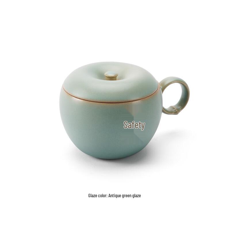 Wanqiantang Apple-Shaped Ceramic Office Mug
