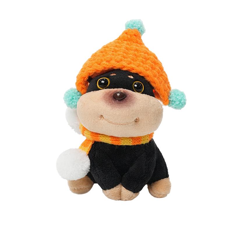 Plush Bee Dog Car Ornament - Cute Lying Doll for Console Display