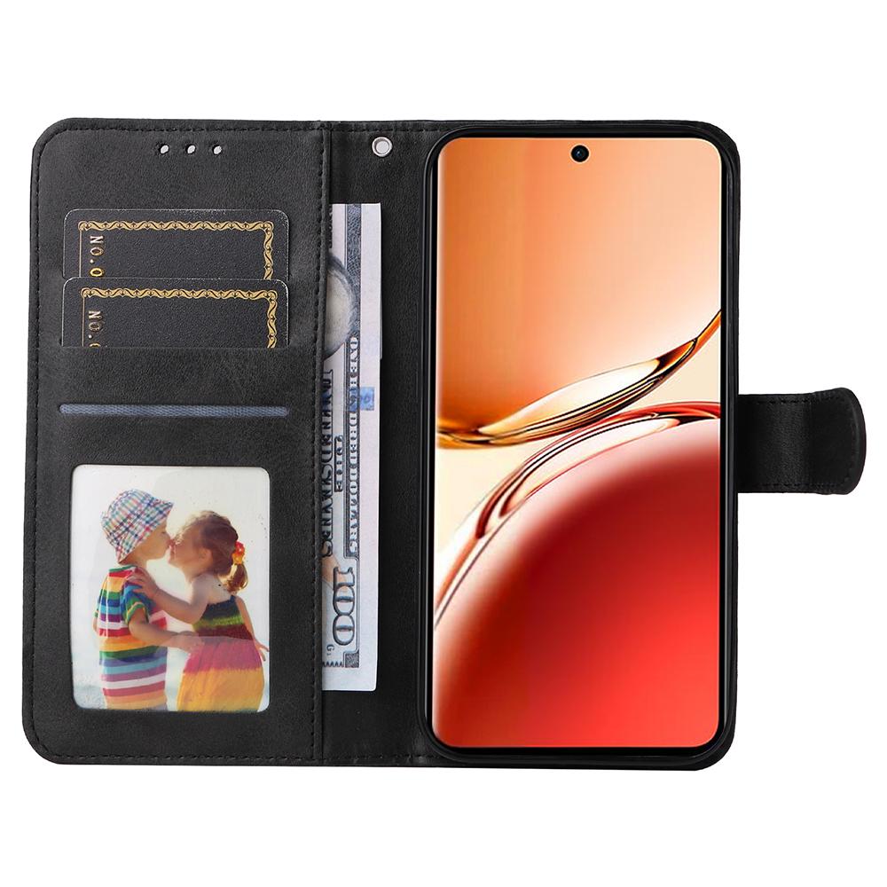 For Oppo Reno12 F 4G Case Wallet PU Leather Folio Flip Phone Cover