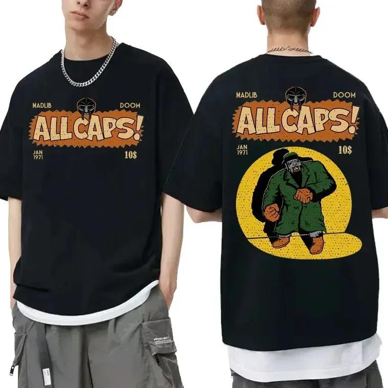 Zpěvák Mf Madlib Madvillain Grafické tričko Muži Ženy Ležérní 100% Bavlna Oversized Trička Topy Pánské Hip Hop Tričko Streetwear