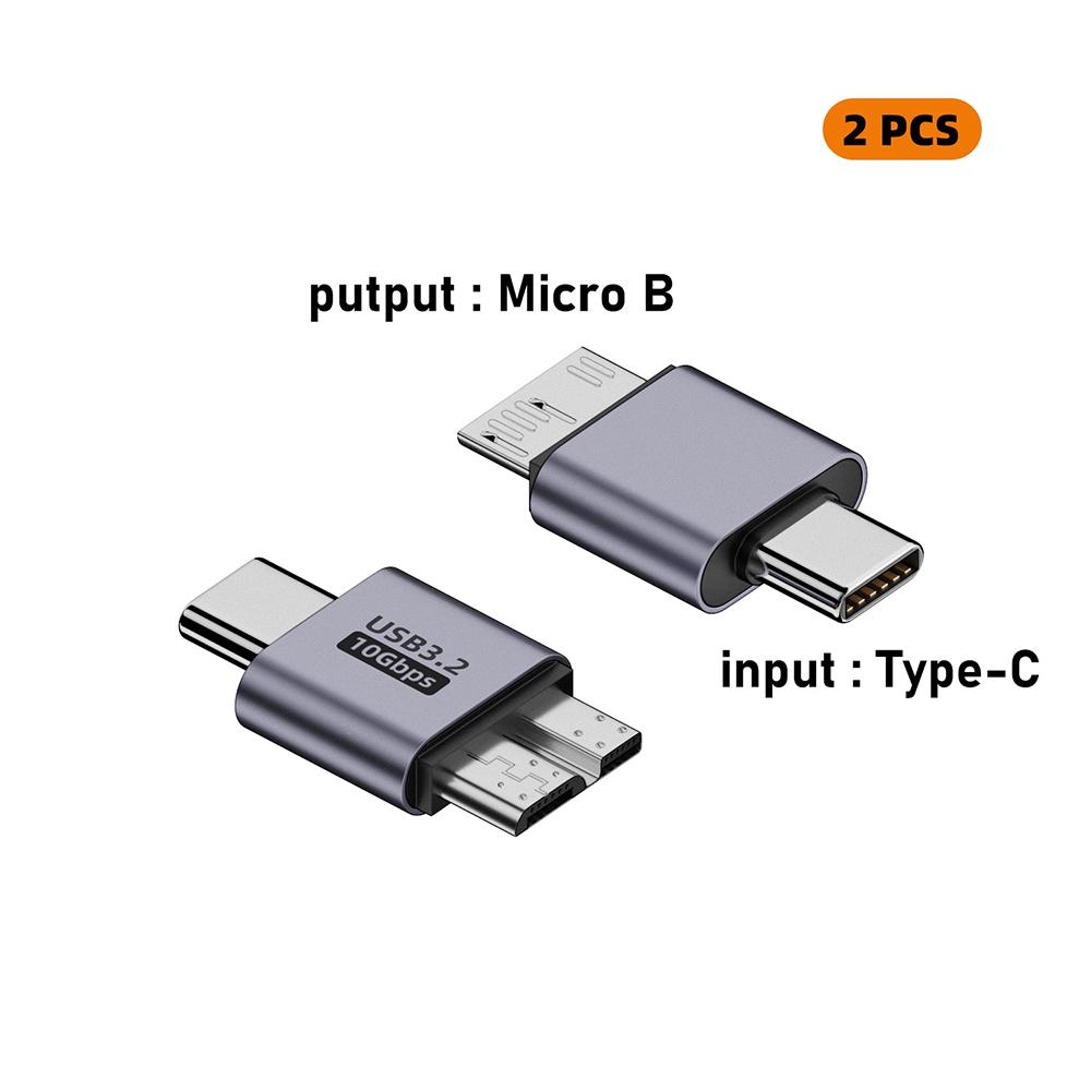 USB C to Micro B Extender Adapter 10Gbps USB3.0 Type C Female to Micro B Cable Extender for Laptop Phone Hard Drive Disk Samsung
