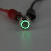 Puntos 12mm Green LED Light Metal Push Button Momentary Switch Boat Car Waterproof
