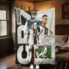 Cristiano Ronaldo: Legend Blue blanket blanket sofa blanket Office rest blanket sheet Machine washable
