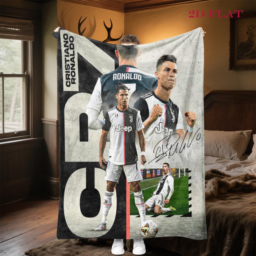 Cristiano Ronaldo: Legend Blue blanket blanket sofa blanket Office rest blanket sheet Machine washable