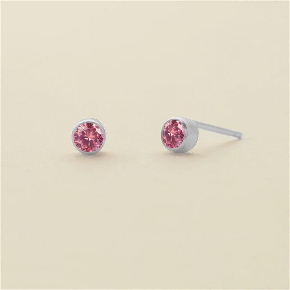 eManco Colorful Rhinestone Diamond-Studded Earrings, Stainless Steel Gold-Plated Ear Cuff.