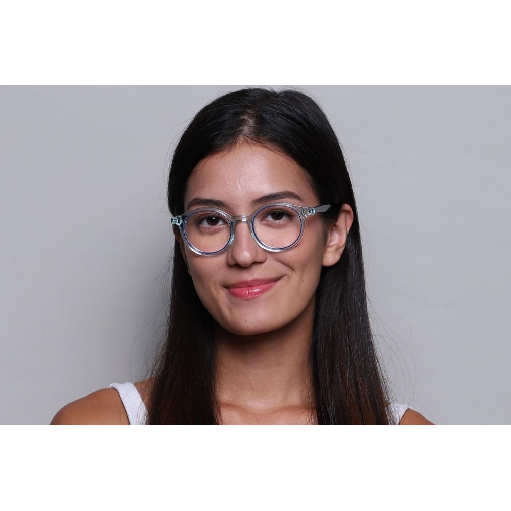 Full Rim Oval Transparent Blue Smartbuy Collection Chas Tr 97a Fashion Unisex Eyeglasses