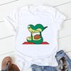 Avocado Funny Women T-Shirts Girl Harajuku Ullzang Graphic Cute Grunge Top Female T Shirt Summer Casual O-Neck Lady Tee Clothing