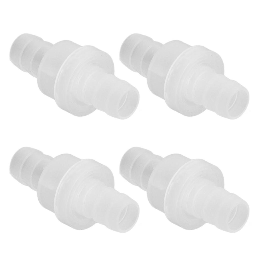 12PCS Aquarium Check Valve Ozone Resistance Oil Resistant One Way Air Valve PP Check Valve for Fish