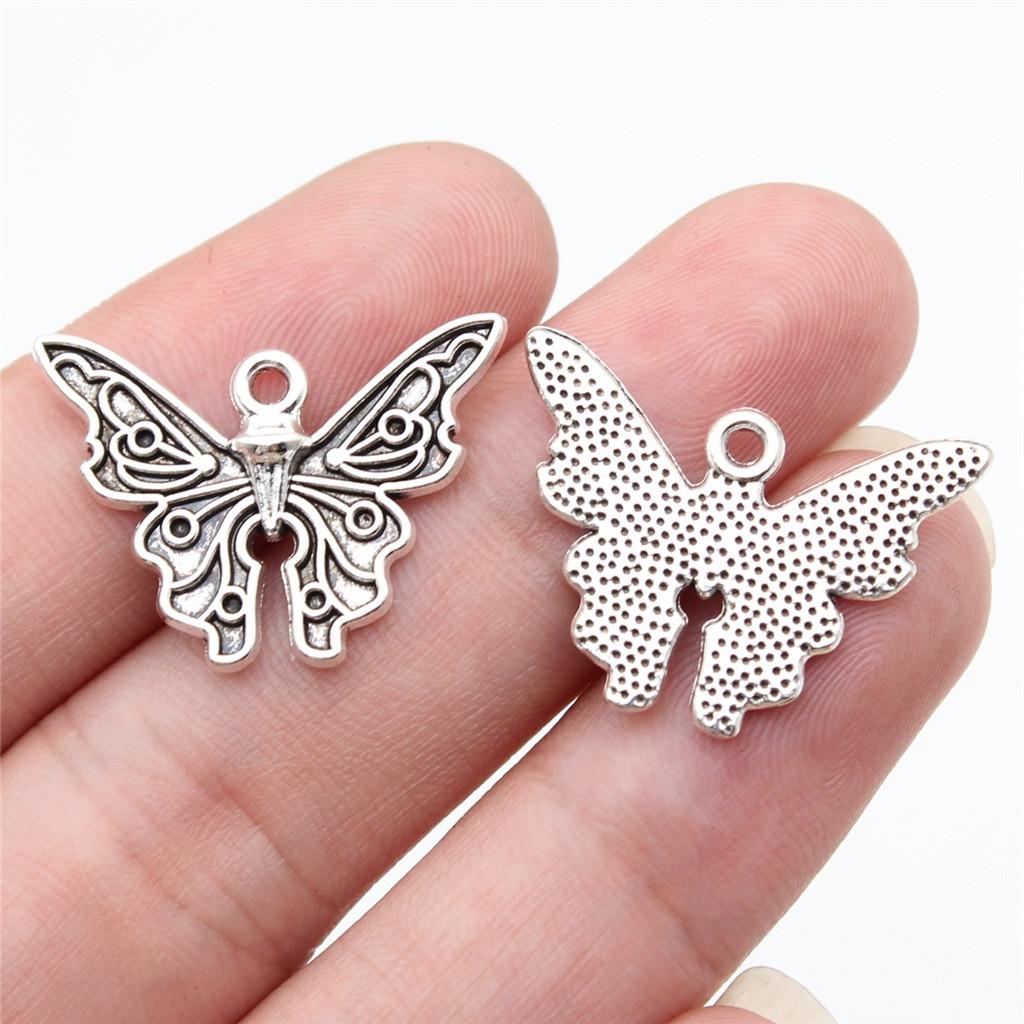 Charms Small Butterfly Pendants Wedding Jewelry Findings ZC114