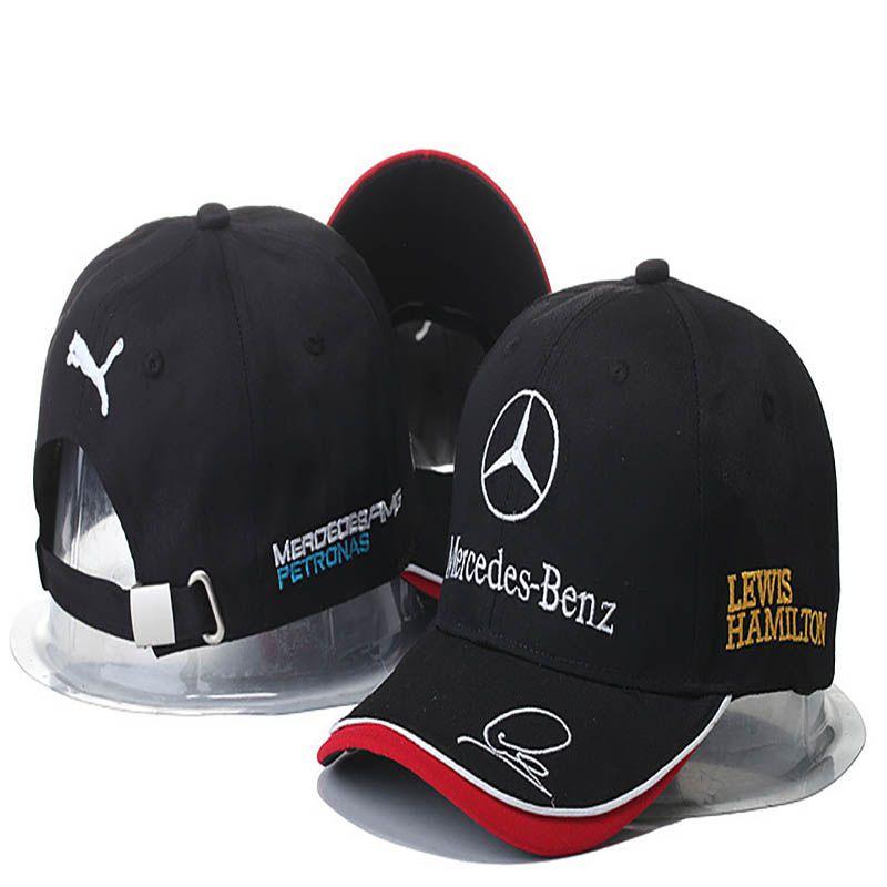

Benz Logo Mercedes Car Cap Sport Baseball Hat Outdoor Adjustab New Hat Fashion BlackRed