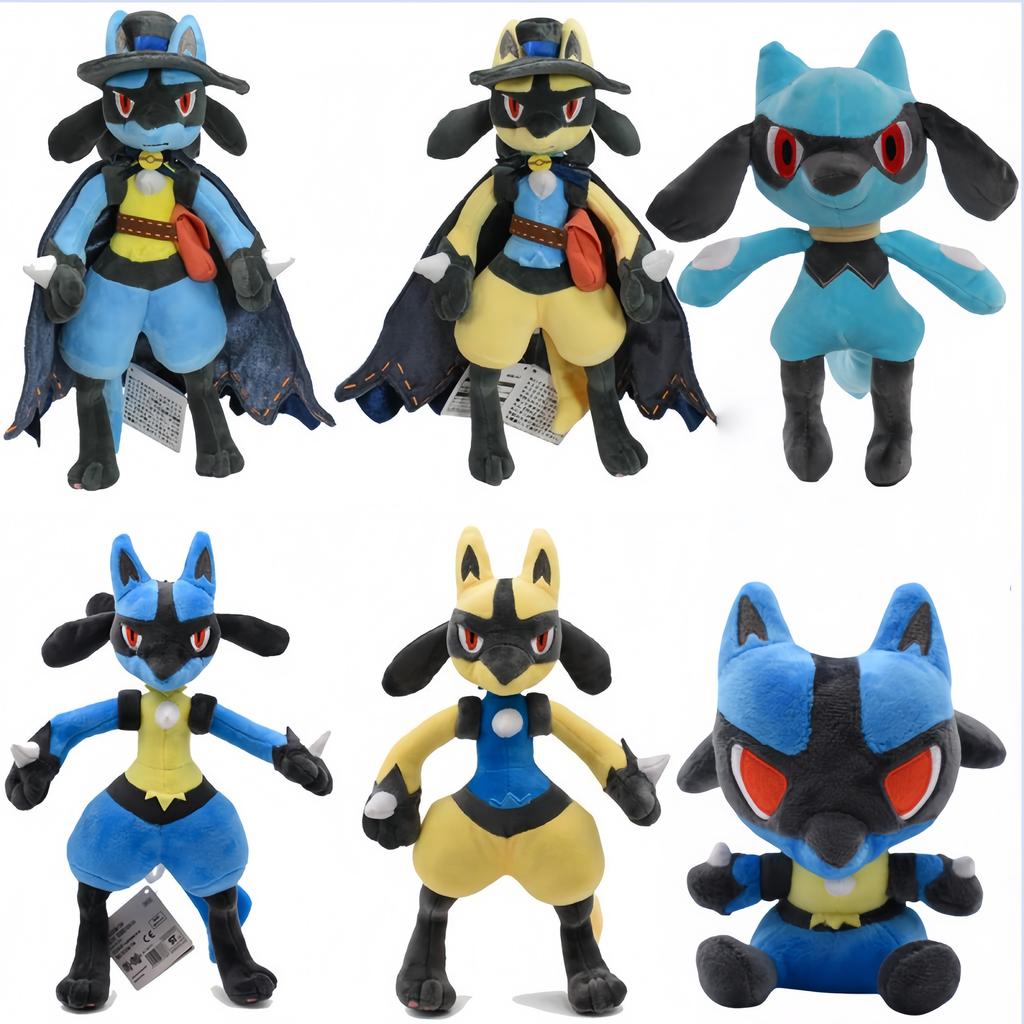 Pokemon Plush Lucario Greninja Charizard Incineroar Zeraora Cinderace Torterra Kyogre Cubone Stuffed Toys for Kids Gift