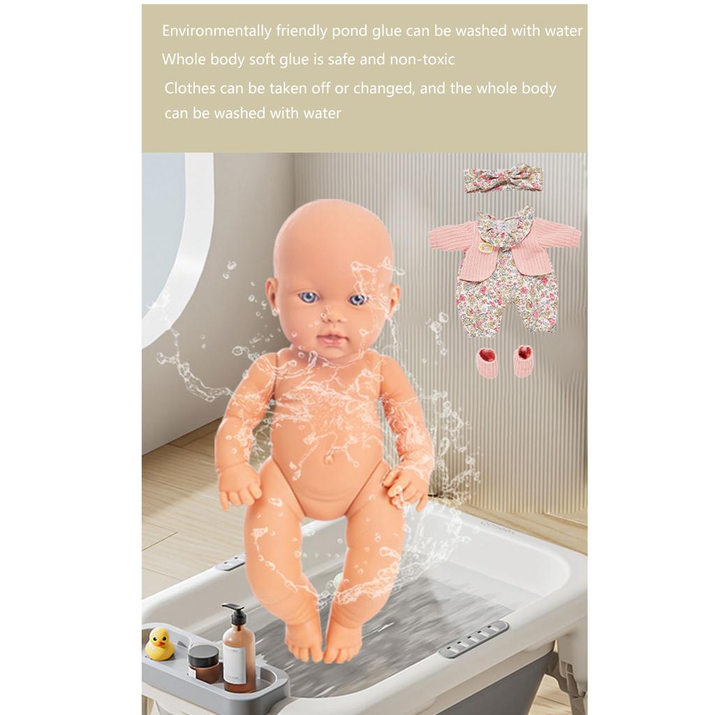 12in Baby Dolls Reborns Doll Nurturing Doll Realistic Handmade Full Body Vinyl Reborn Toy Popular Parenting Game Gift