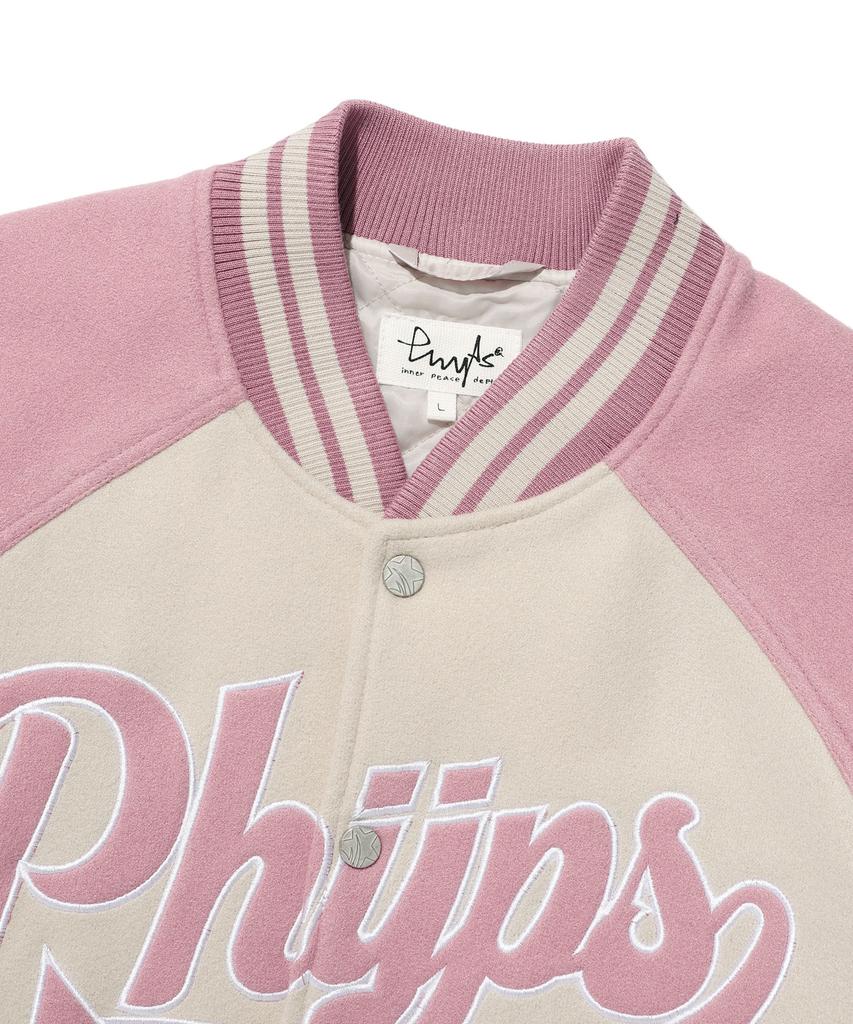 Physical Department Startail Varsity Jacket_Vintage Pink