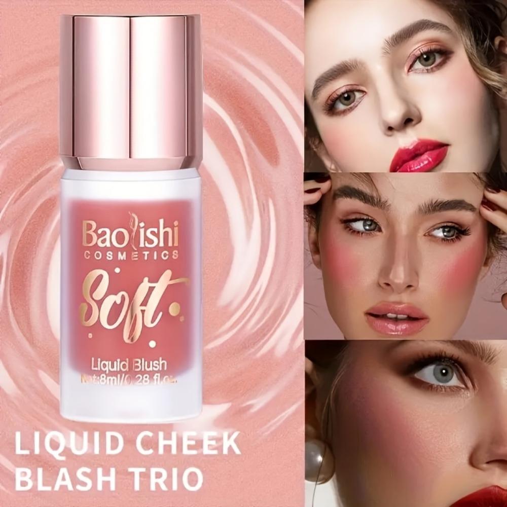 Stick Blush Lichid Rezistent la Apă, de Lungă Durată, cu Finisaj Subtil Perlă Strălucitor, în Roz