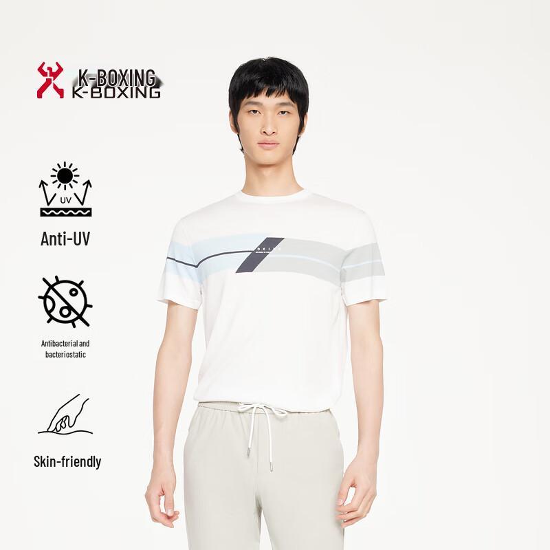 K-Boxing Men s 5A Antibacterial Anti-UV Short Sleeve T-Shirt VTTR2302 185/2XL