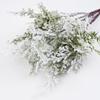 Artificial Fake Snow Frost Pine Branch   DIY Xmas Tree Party Ornament Home Christmas Decoration Supplies Gift Supplies